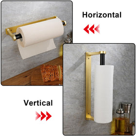 MONEER Glow Gold square-design holder blends with modern kitchens and bathrooms.