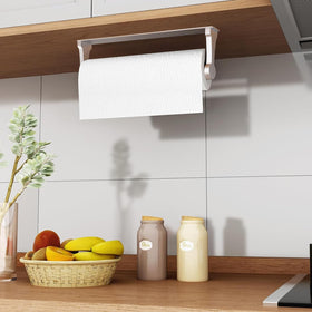 MONEER kitchen roll holder with adhesive installs on glass or tile surfaces