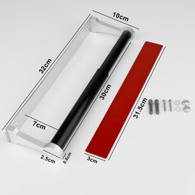 MONEER modern square design fits contemporary spaces while keeping towels organized