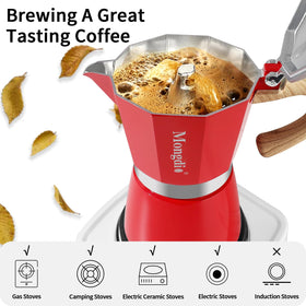 Mongdio espresso in cup with crema and inviting aroma