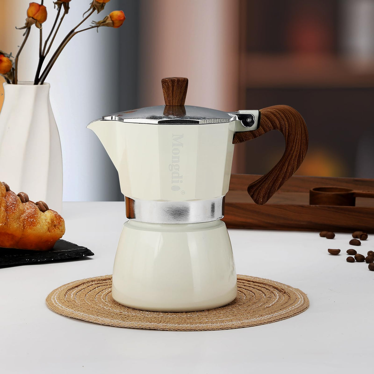 Mongdio gift-ready coffee maker, ideal for coffee lovers and home baristas.