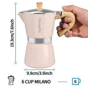 Mongdio percolator pink coffee pot for shared mornings.
