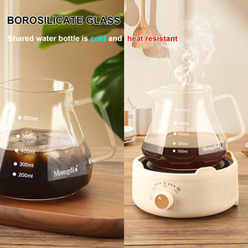 Mongdio wood base adds stability and style to brewing.