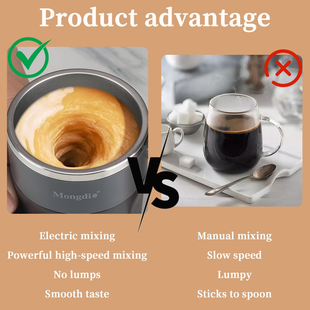 Mongdio self stirring mug USB charging lets you power up anywhere.