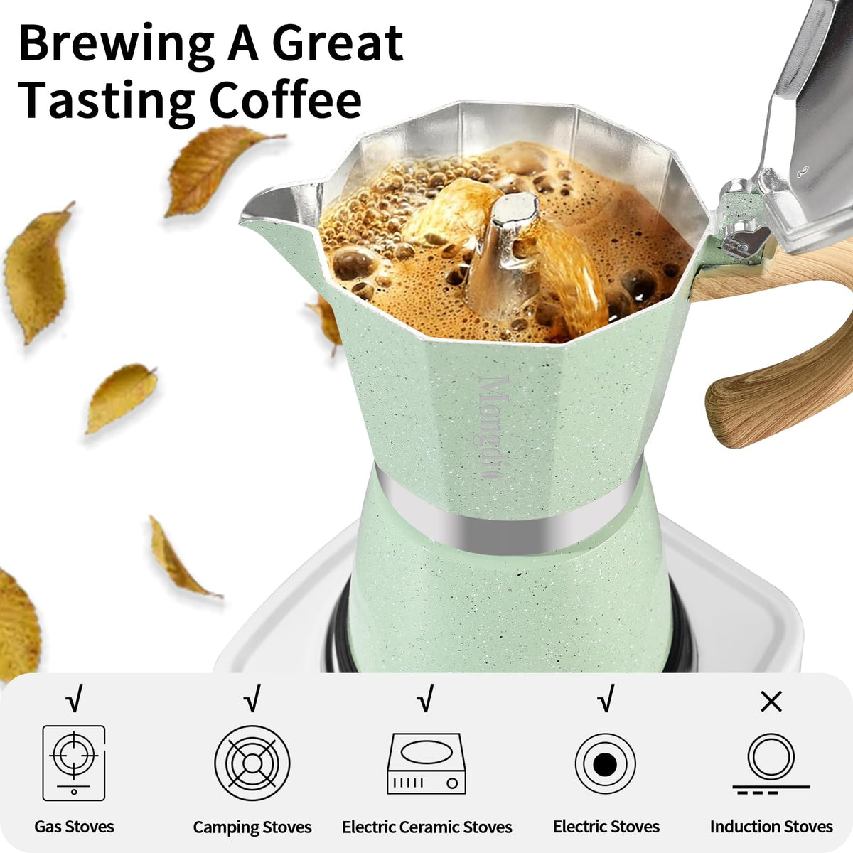Brewing Cuban-style espresso on a stove with Mongdio moka pot