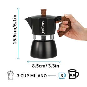 Mongdio safety valve demonstrates pressure regulation for a consistent brew.