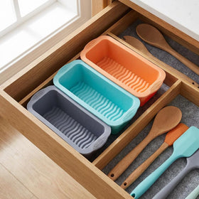 MONGSEW 3-piece silicone loaf pan set for variety in baking