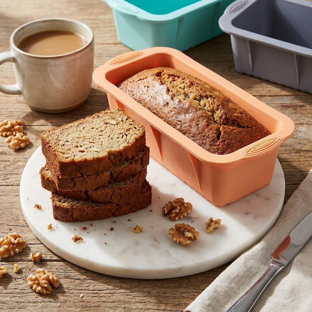 MONGSEW compact silicone loaf pan storage solution