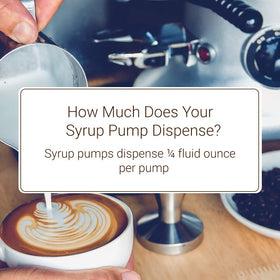 Monin syrup pump is leak-proof for mess-free dispensing.
