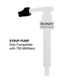 Monin syrup pump spout seal locks freshness and blocks dust.