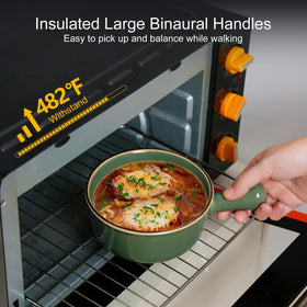 MONITO Dishwasher-safe glazed bowls keeping cleanup quick and easy.