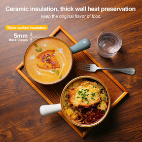 MONITO Thick-wall design enhances heat retention for meals.