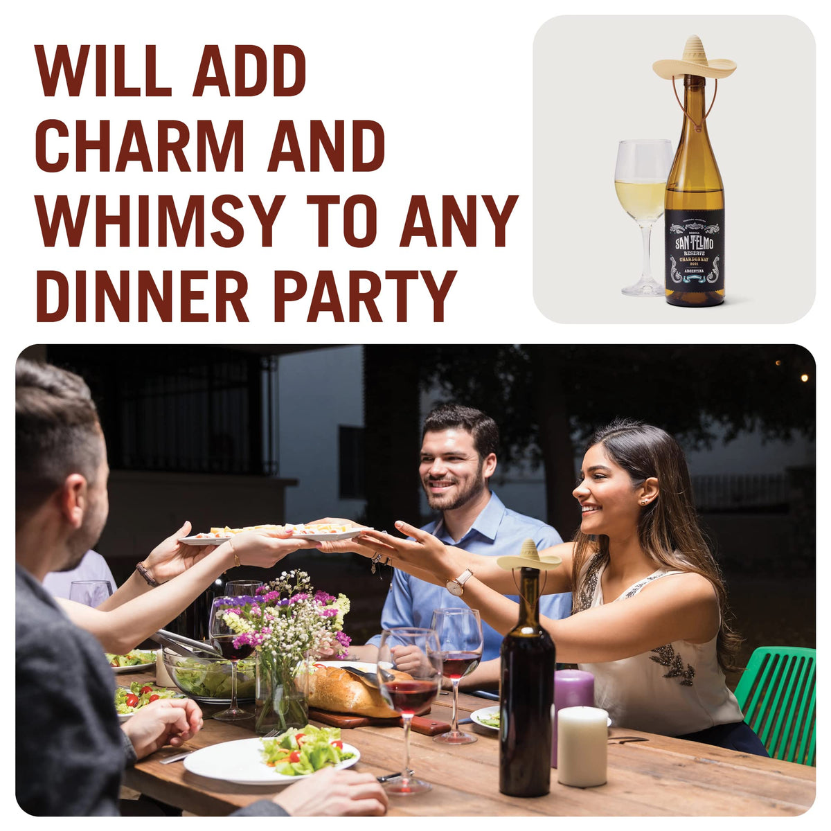 Monkey Business champagne stopper keeps bubbles in for longer