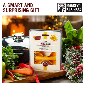 Monkey Business gift-ready pot holders, charming and useful for home chefs.