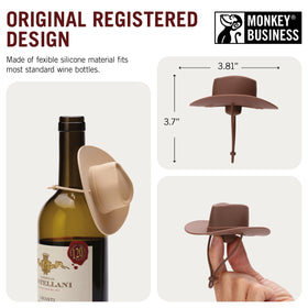 Monkey Business Howdy versatile stopper for tequila, juice, or sauces.
