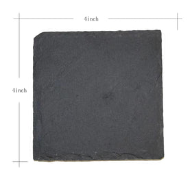 MONKEY SUN rough-edge slate coaster shows authentic texture for DIY projects.