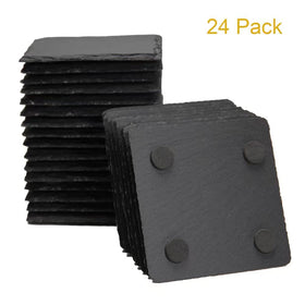 MONKEY SUN square 4x4-inch coaster with natural edges, rustic charm for coffee tables.
