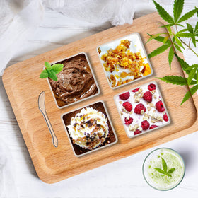 Monrocco dessert spoons included for easy serving
