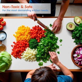 MonsterMat BPA-free plastic mat ensures safe, hygienic food prep and simple care.