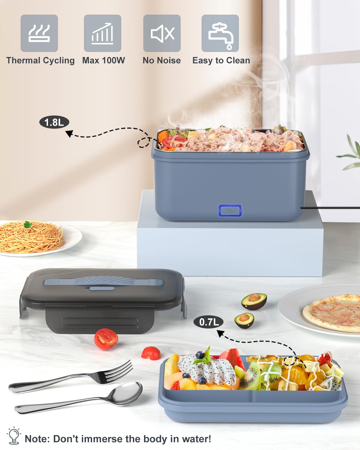 Monteka 4-in-1 power adapters enable home, car, or truck heating.