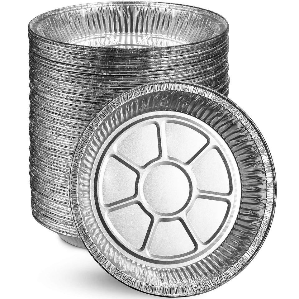 MontoPack 9-inch foil pie pan with angled walls for stable baking and neat portions.