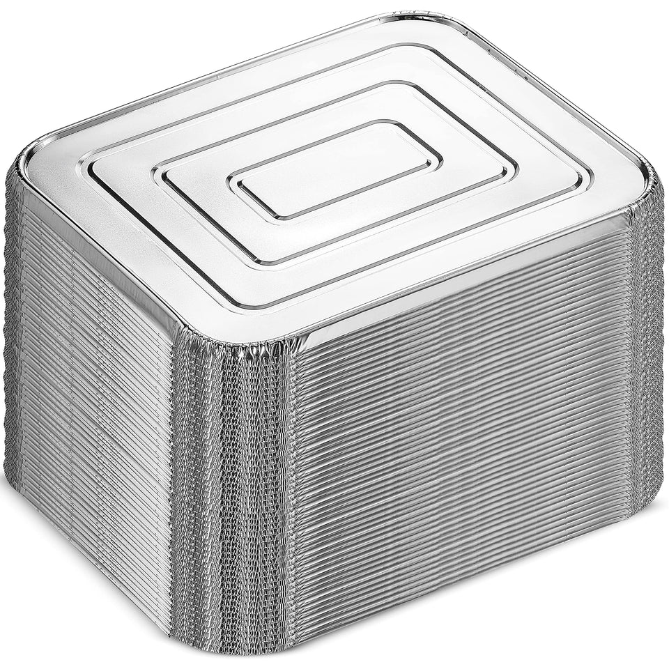 MontoPack half-size aluminium foil lids for quick prep and disposal in busy kitchens