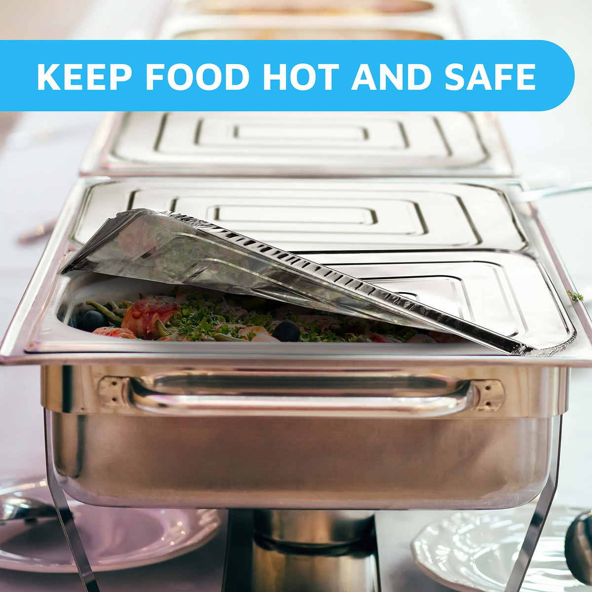 Montopack stackable foil lids save storage space when kept in bulk