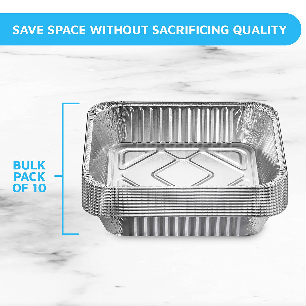 Montopack steam-table tray with wide rim for easy transport.