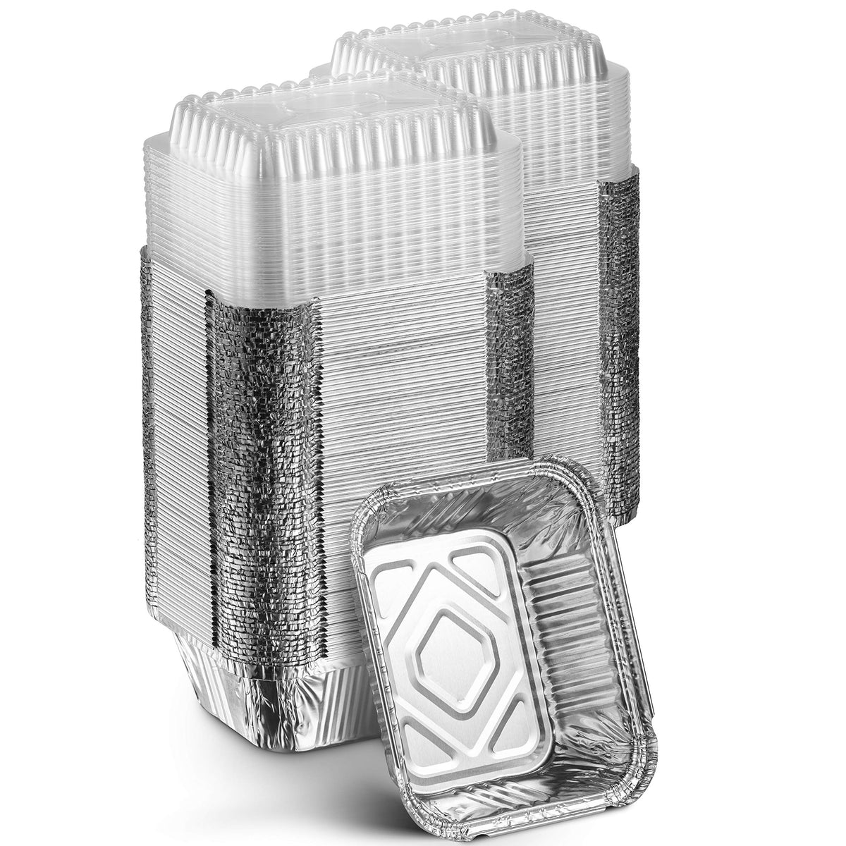 MontoPack takeout pans with clear lids for organized meals and easy transport.