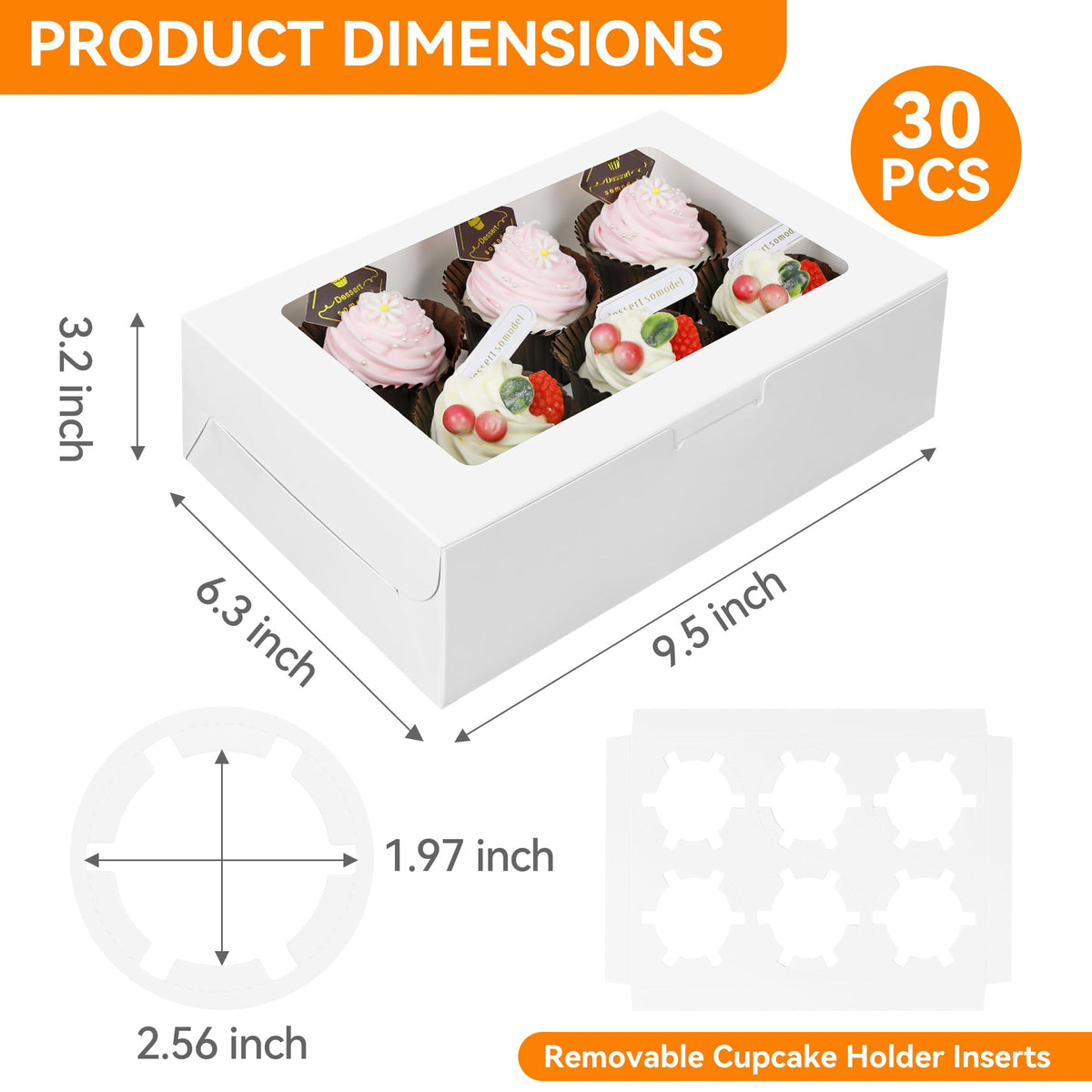 MonYouGe durable kraft paper boxes designed for reliable cupcake transport