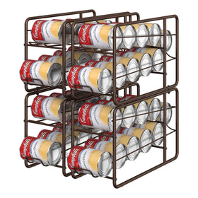 MOOACE bronze can rack keeps cans visible and within reach during meal prep.