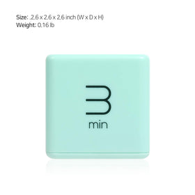 mooas Cube Timer Mint face-up display of 1, 3, 5, 10 minute options