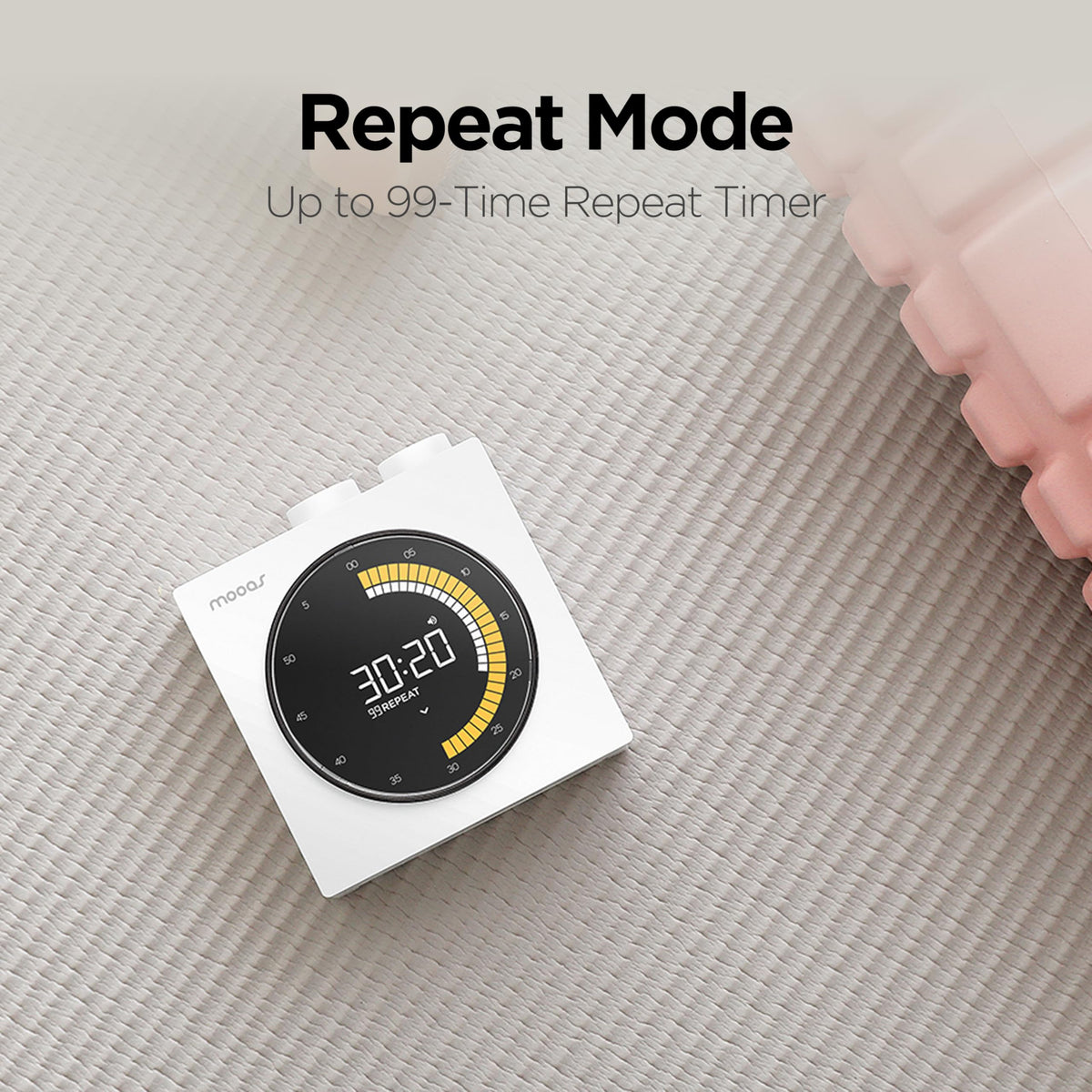 mooas Time Loop timer count up/down for Pomodoro-style study blocks