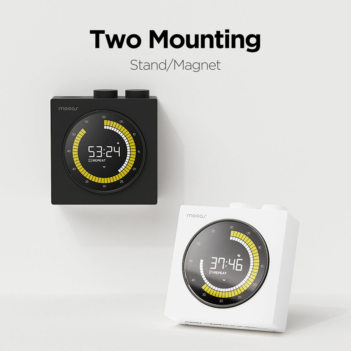 mooas Time Loop timer dual dials with repeat function for extended work