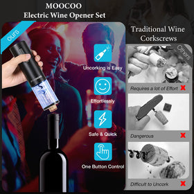 Moocoo two-in-one aerator and pourer improves flavor and controls pour.
