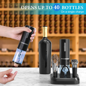 Moocoo vacuum stoppers preserve wine after opening for longer freshness.