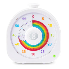 Mooking Visual Timer rainbow display shows remaining time at a glance for kids.