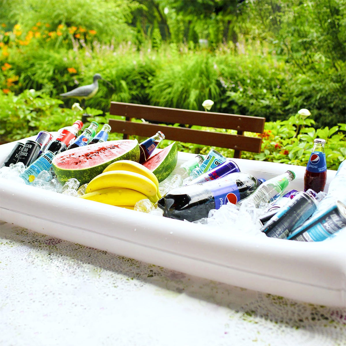 Moon Boat lightweight, portable trays for camping and beach events