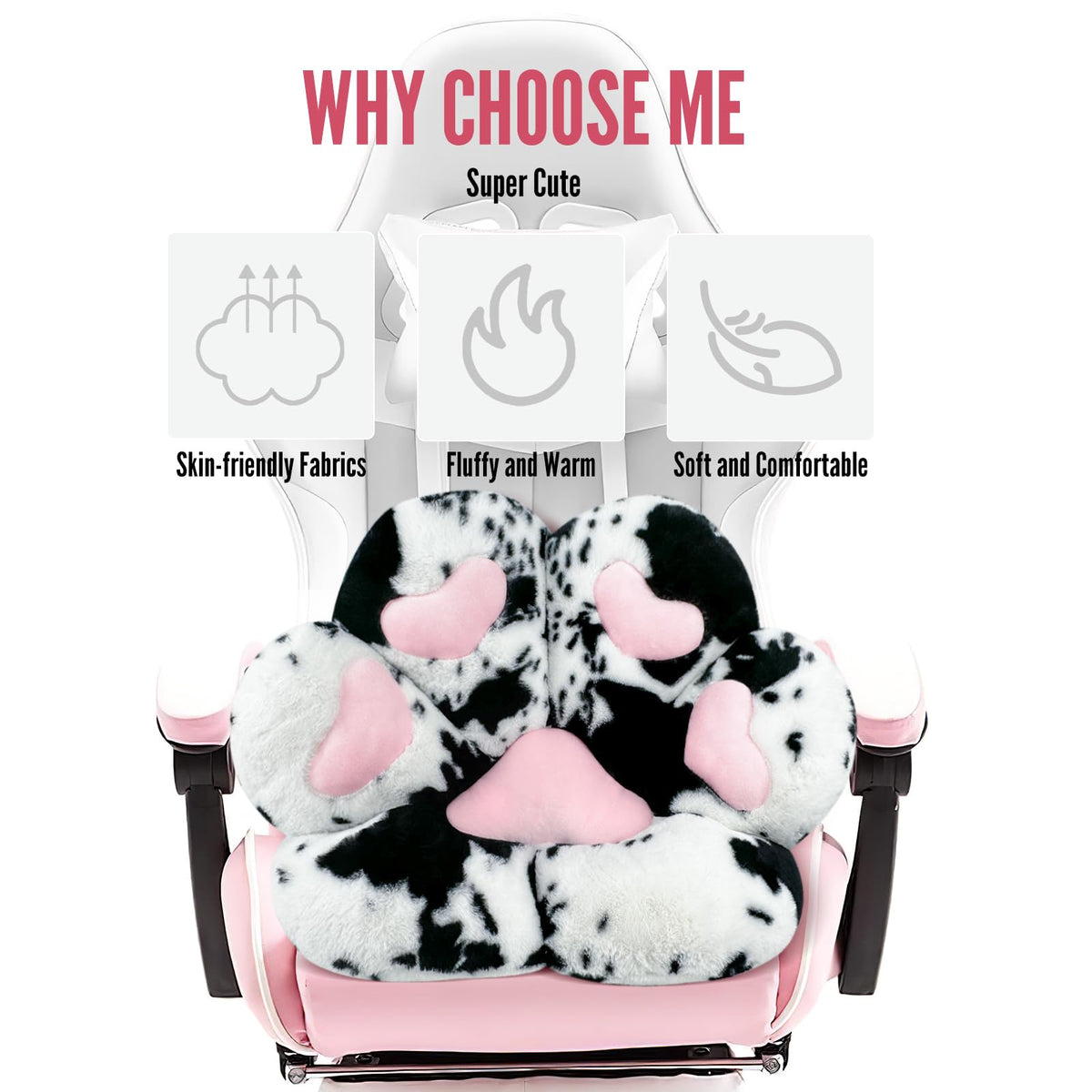 Moonbeek i cat paw cushion chair washable design for easy cleaning