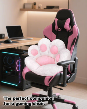 Moonbeekki Cat Paw Cushion Chair top-down view highlights 28x24 seating area