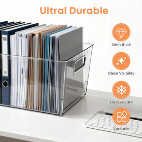 Moonedge transparent design enables fast item location and easy reorganization.