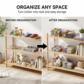 MOONEDGE nestable design saves space when bins are empty.