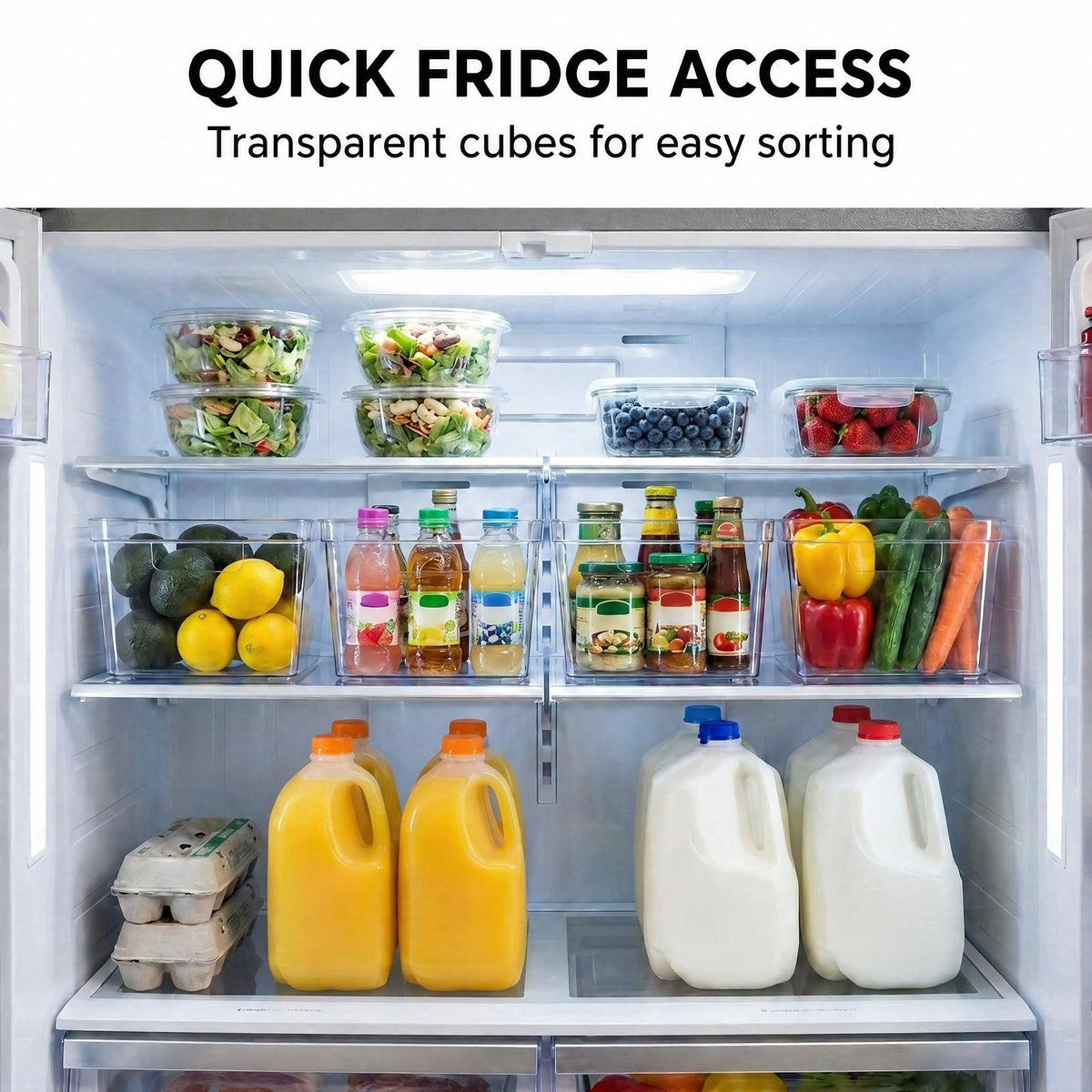 MOONEDGE versatile storage for pantry, fridge, cabinets, and laundry spaces.