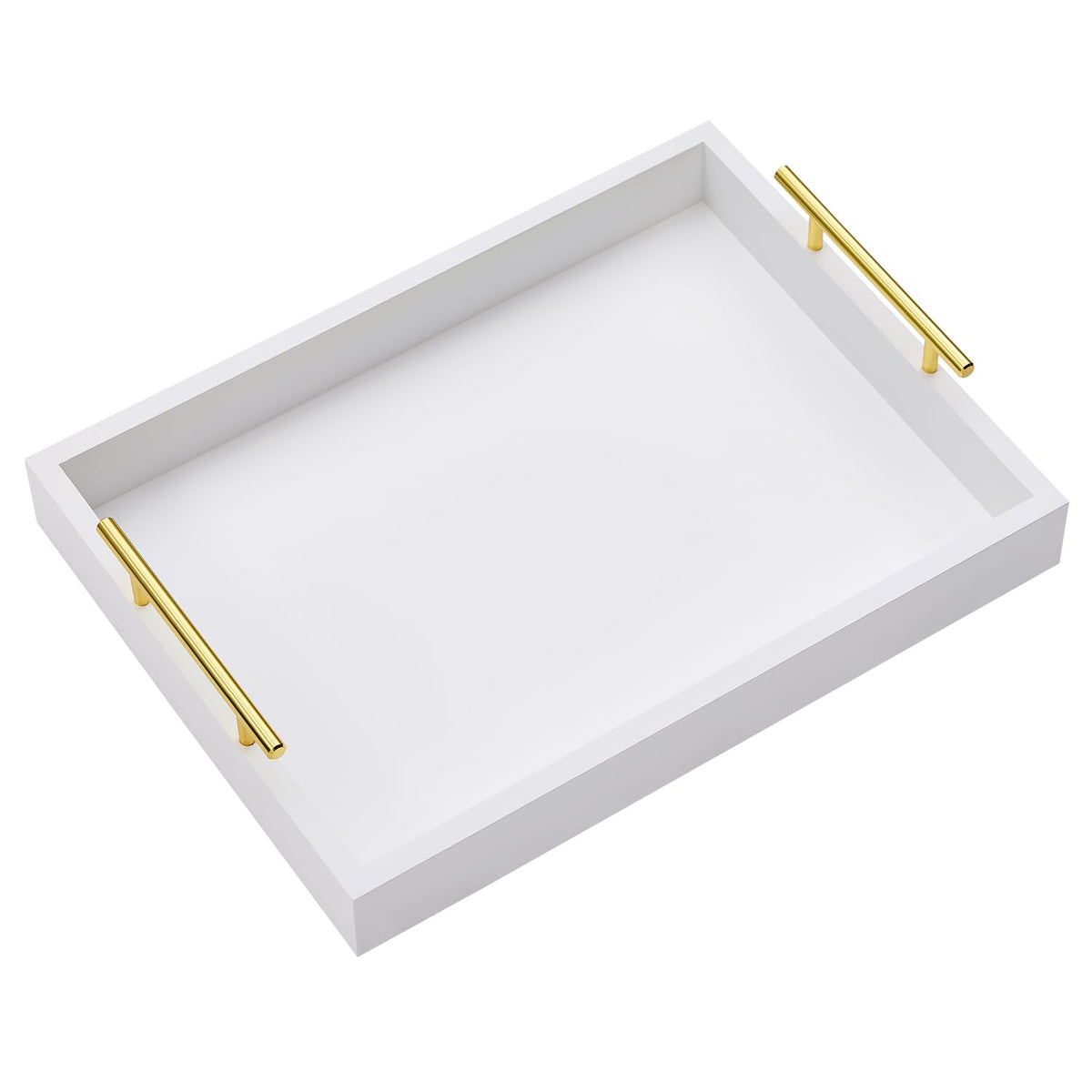 Moonlit Pond 16x12 tray with handles top view for easy serving.
