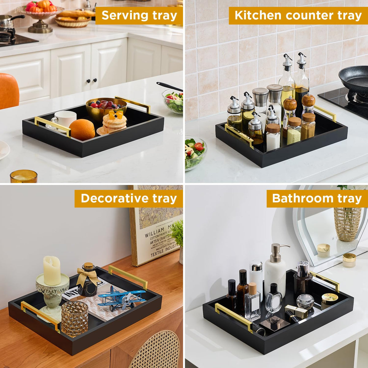 Moonlit Pond easy-clean tray simplifies quick refreshes with a damp cloth.