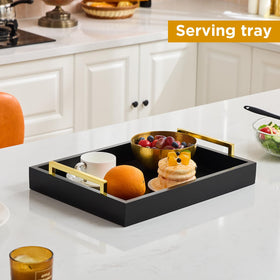 Moonlit Pond multi-scene use tray shown in bathroom and living room setups.