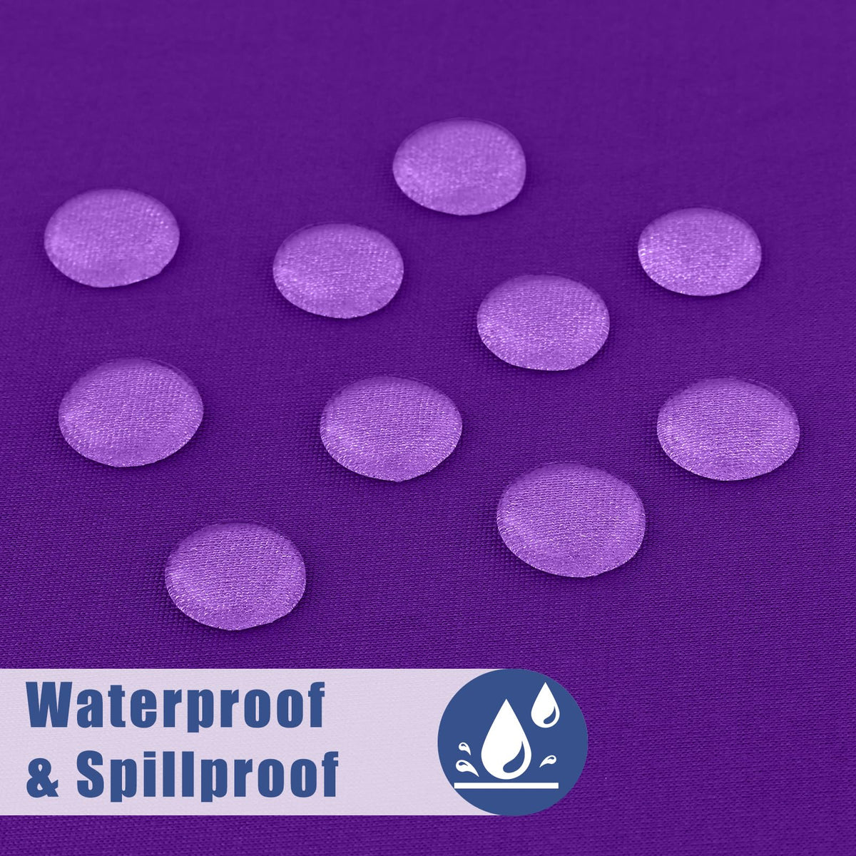 Moosfor stretch tablecloth with wrap-around fit for banquet settings.