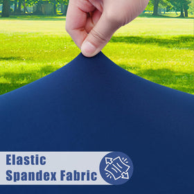 Moosfor elastic edge wrap secures the cover without clips.