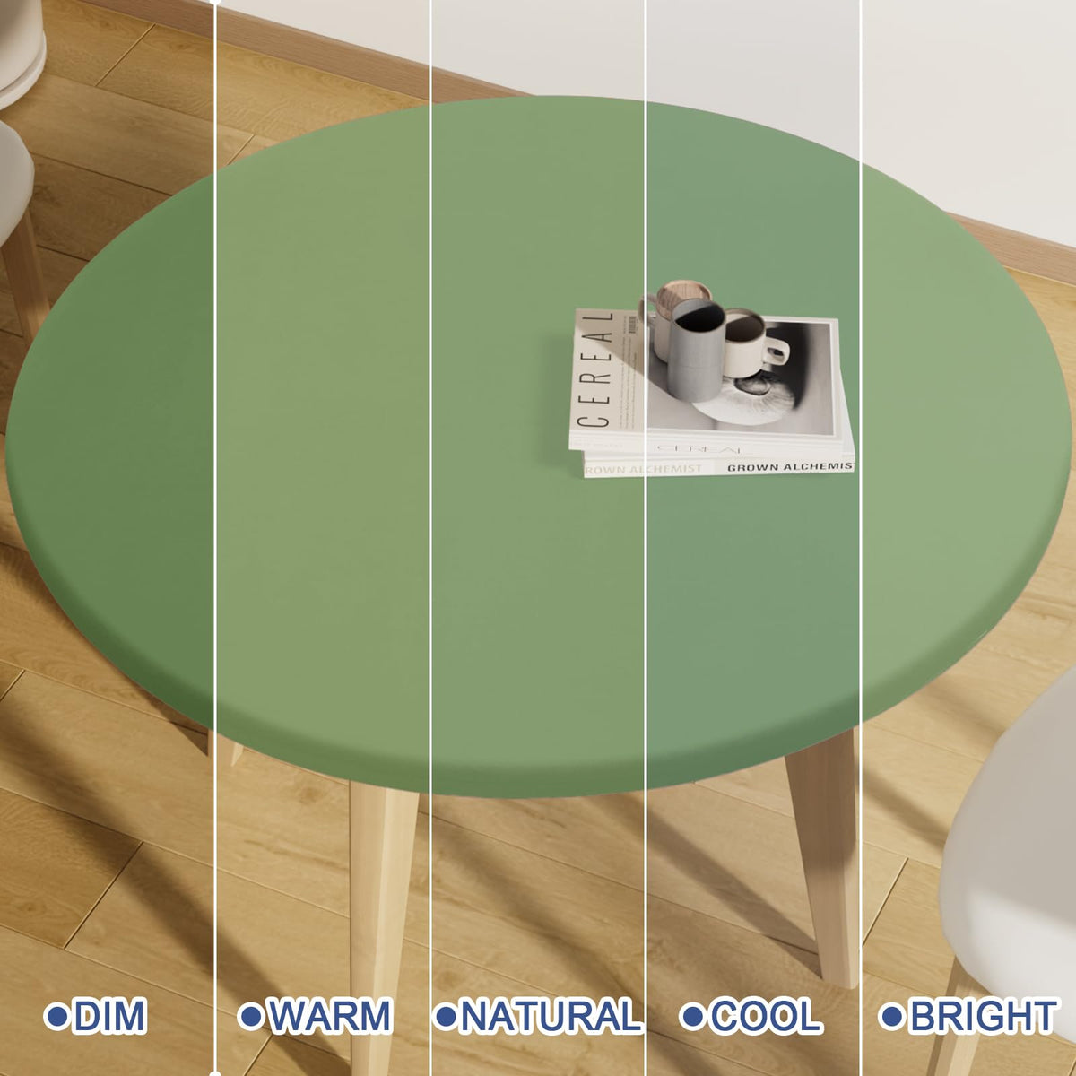 Moosfor indoor dining setup with snug stretch.