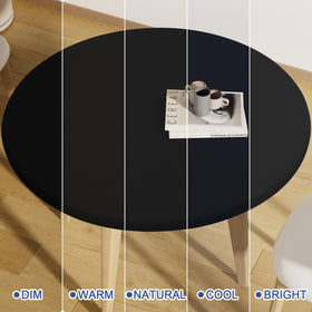 Moosfor round tablecloth indoor-outdoor-dining compatibility.